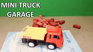 DIY Mini Garage with Mini Bricks for MINI TRUCK  Part 01 |  Bricklaying Wall