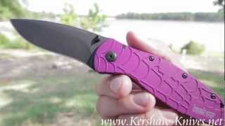 Kershaw Purple Web Blur Knife 1670SPPR - Video Demo