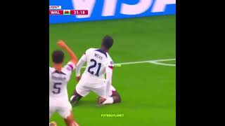 World cup USA VS WALES     Weah goal