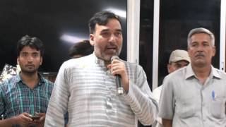 Delhi Labour Minister Addresses the Labourers regarding Minimum Wage Rise