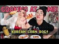 Korean KFC Cheesy Corndog - Lunch Time with Chonny & Dalena