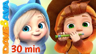 😂 Five Little Firemen, Little Kittens and More Nursery Rhymes | Baby Songs | Dave and Ava 😂