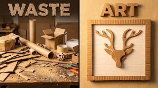 DIY Cardboard Deer Head Wall Art | Where Imagination Meets the Wild!