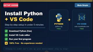 How to Install Python and VS Code | Python for Non-Programmers | Made Simple #noprogramming #program