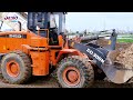 best activities work wheel loader hl665 u0026 dump truck unloading sand shantui bulldozer pushing sand