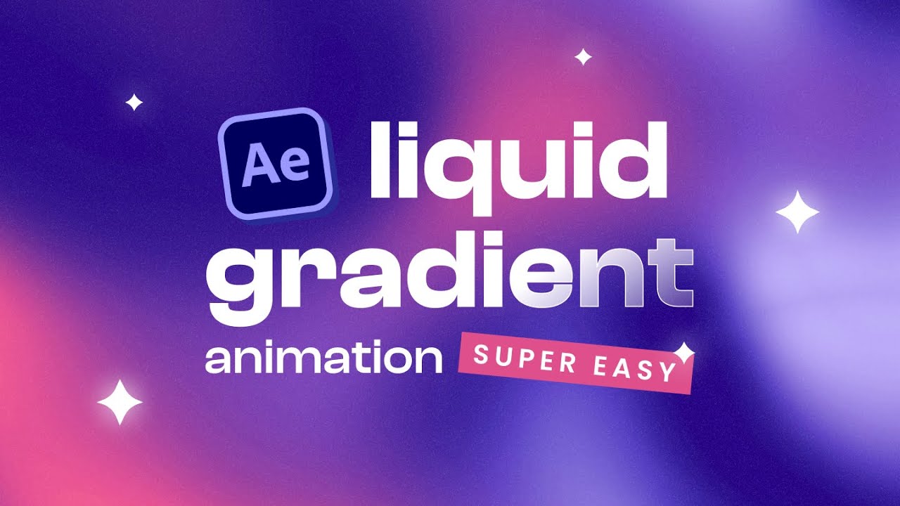 Super Easy Liquid Gradient Animation In After Effects Youtube