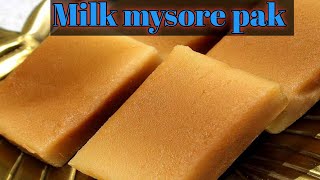 Milk mysore pak | మిల్క్ మైసూరుపాక్  | ఇలా చేయం డి చాలా టేస్టీ గా  ఉంటుంది | telugu |