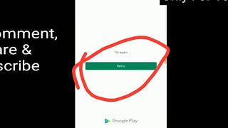 How to fix Google play store retry error - Play store problem solution retry error