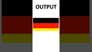 Germany Flag using python | How to create Germany Flag using Python | World of Python #shorts