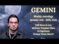 Gemini Weekly Astrology Horoscope January 21st - 28th 2024 || Full Moon in Leo & Uranus Direct