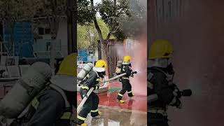 🔥 firefighters on fire #guna #fire #fireworks #firefighter #army #shortvideo #like #subscribe