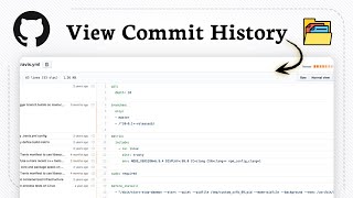 How to check a files commit history on GitHub