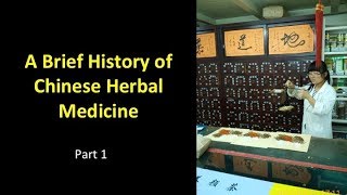 History of Chinese Herbal Medicine Part 1