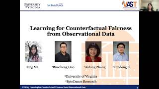 KDD 2023 - Learning for Counterfactual Fairness from Observational Data