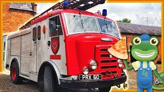 Fire Engine Pizza Truck For Children | Gecko's Real Vehicles