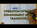 Operation of nMOS enhancement mode transistor || Explore the way