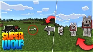 HOW TO MAKE A SUPER DOG IN MINECRAFT PE!! - My Wolf Addon - Minecraft PE (Pocket Edition)