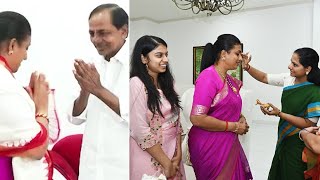 Minister RK Roja With Her Family Meets CM KCR | Anshumalika Selvamani | Kavitha | Daily Culture