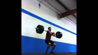 250lb squat clean at 180lb BW