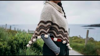 Shetland Wool Week Annual 2022 - Ristie Poncho | Rachel Hunter