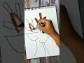 DIY palm art easy #craftshorts #simplediy #ytshorts #easydrawing #beginnerart #art