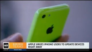 Apple urges iPhone, iPad users to update devices