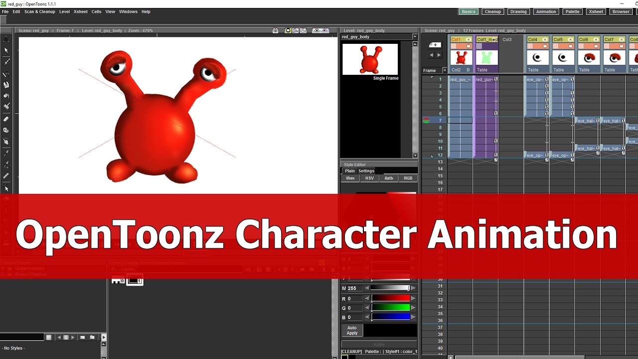 OpenToonz Character Animation Tutorial: Plastictool & Medibang Paint ...