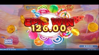 Visit the World of Sweets 500$ Bonus at Dropz Slot Machine