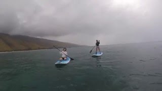 母娘で初めてのSUP（サップ）に挑戦！ / SUP Lessons in Maui.