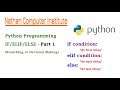 Python Programming - IF/ELIF/ELSE - Part 1
