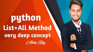 🚀Mastering Python List: A🚀 Comprehensive Guide for Beginners||Fall in Love With Python||Abhi-Roy