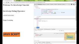 HOW TO ADD TWO STRINGS IN JAVASCRIPT DEMO