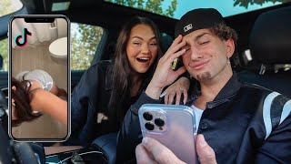 REACTING TO MY WIFES TIKTOKS!! *SHE WANTS TO BE SINGLE*