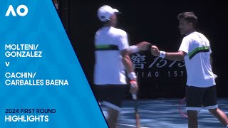 Gonzalez/Molteni v Carballes Baena/Cachin Highlights | Australian Open 2024 First Round