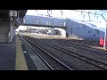 【4k】jr北陸本線　特急サンダーバード681・683系電車　松任駅高速通過