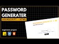🔐⚡ Build Password Generator App with JavaScript (Tutorial)