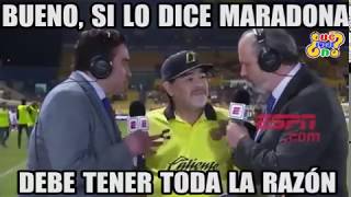 funny interview with Maradona
