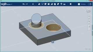 123D Design Tutorial: "Modify" -Press/Pull, Tweak, Split Face, Fillet, Chamfer, Split Solid, Shell
