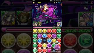 [パズドラ] (自身無課金編成) コシュまる降臨 (2体編成) [ソロ] 翠光の月天花．かぐや姫 x 裂爪の蠻龍契士．ターディス