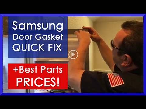 How To Replace A Samsung Refrigerator Door Gasket Diy Video