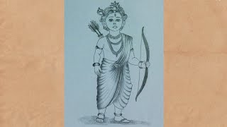 Shree Ram Drawing / How to draw bhagwan Shree Ram / Lord Shree Ram drawing / chhota ram ka drawing