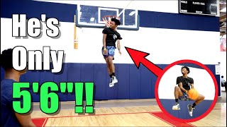 INSANE 5'6" Dunker Anthony Height! Close to 50 Inch Vertical!