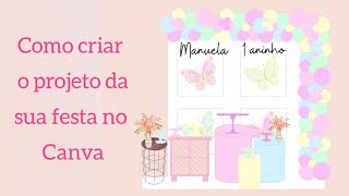 como criar o projeto da sua festa no canva