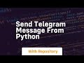 send telegram message from python