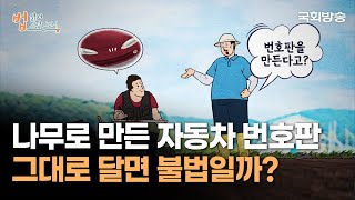 나무로 만든 자동차 번호판, 그대로 달면 불법일까? | 법 읽어드립니다! | 국회방송