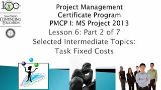 Lesson B3 2 - Selected Intermediate Topics: Task Fixed Costs