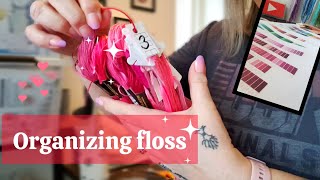 FLOSSTUBE EXTRA: Organizing my floss | A quest for finding the perfect system #c