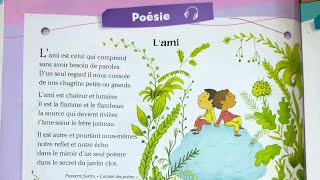 Poésie_#l'ami# ce3/ 3ème année primaire #coquelicot#