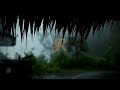 soothing sound of rain in a rice field hut