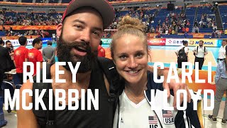 Riley McKibbin and Carli Lloyd: The All-American volleyball couple living the life of athlete-parent